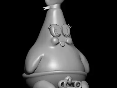 Patrick Star baby for 3d print Free 3D print model
