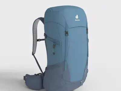 DEUTER HIKING BACKPACK Low-poly 3D model