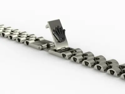 Rolex Bracelet 0029 - 3 models - 3 weights 3D print model