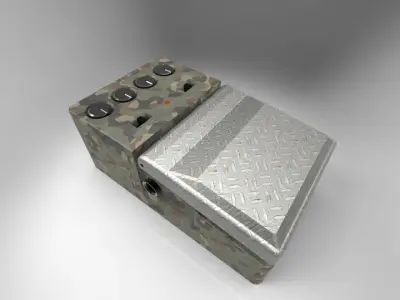 Guitar pedal Free 3D model