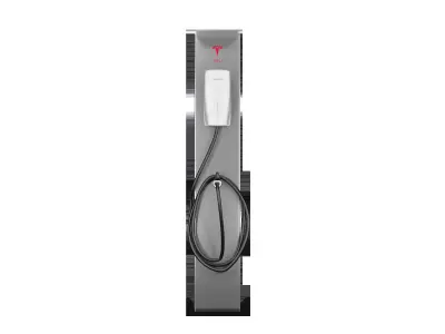 3D Model charger stand electric car for home or building 3D model