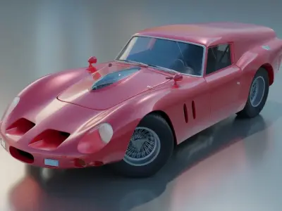 Ferrari 250 GT Breadvan Le Mans 1962f 3D model