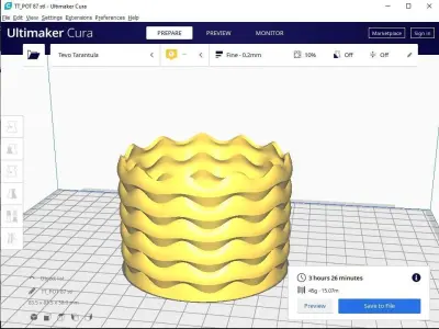 plant pot holder 87 3D print model