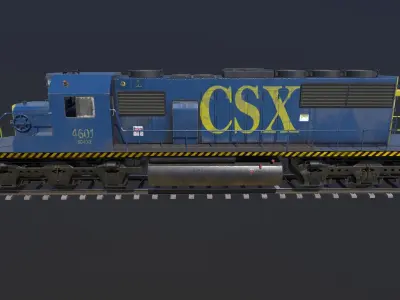 Locomotive Engine 3D model
