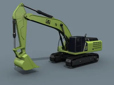 Your Excavator - 3d animated excavator model  3D model