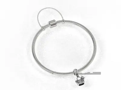 Bag with Dog Charm 3D print model