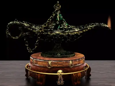 Chinese magic lamp  3D model