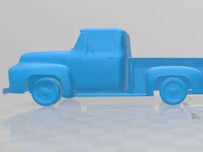 1956 F100 Pickup Truck  - Solid Body 3D Model 3D print model