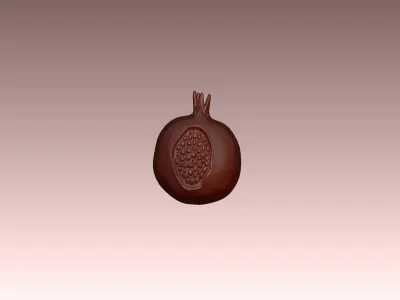 2114 P chocolate fruit 3D model