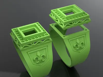 Men royal Ring  3D print model