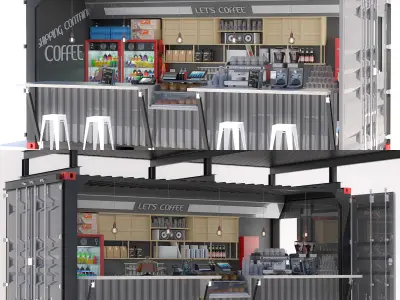 Coffee Kiosk 1 3D model