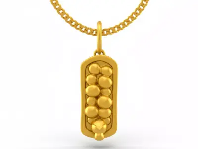 Cute pendant charms - one inch pendant 3D print model