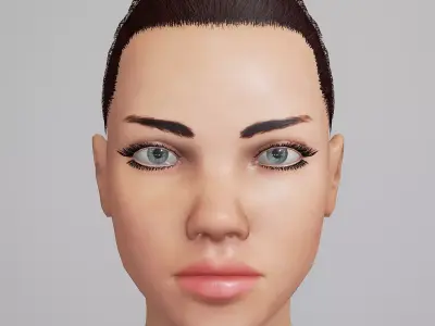 Adriana Unreal 4 Character Low-poly 3D model