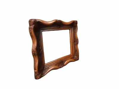 3d Model Natural Wooden Photo Frame 3d Generated 3D model