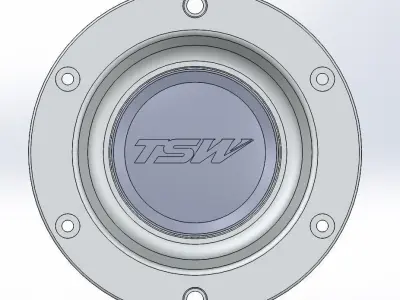 TSW Wheel Center Cap 3D print model