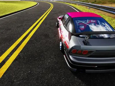 Highly Enhanced Curve Road  3D model