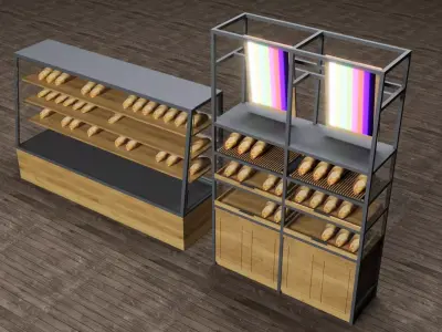 Bakery Display Collection 3D model