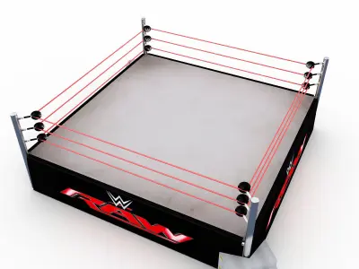 WWE Wrestling Ring 3D model