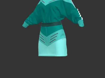 Sport outfit - Marvelous Designer project and OBJ 3D model