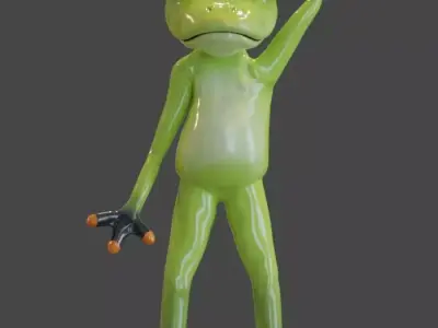 FROG - Rigged 3D model