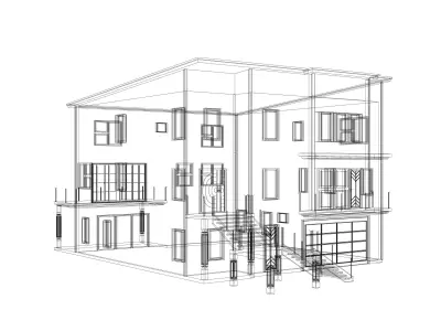 Modern House 08 -Archimple LLC 3D model