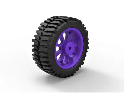 Offroad wheel for lifted trucks 3D print model