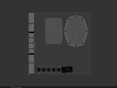 Newtons Pendulum Cradle Ball Rigged Animated Lowpoly PBR Low-poly 3D model