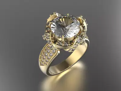 jewelry ring 332 Free 3D print model
