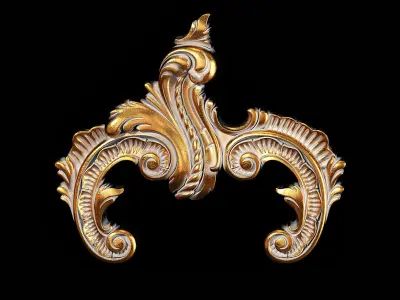 Classic carved 118 3D model