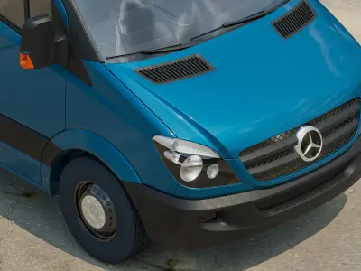 benz-sprinter mercedes-benz sprinter van 3D model