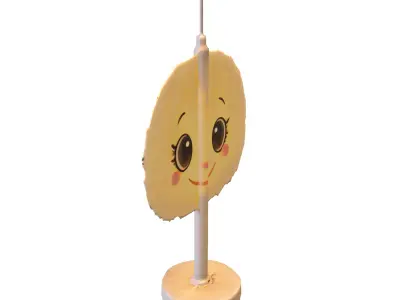 Cute Cotton Candy 3D model