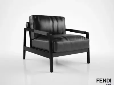 Fendi Casa Kathy armchair 3D model