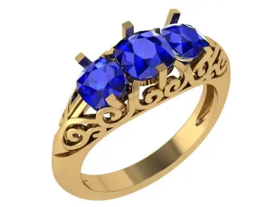 Cushion Engraving Ring 4478 3D print model