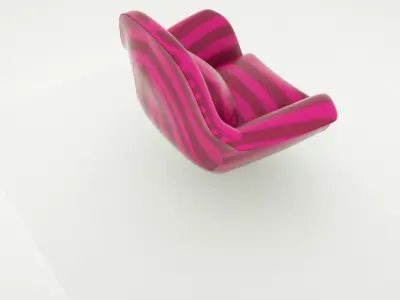 Chair with metal leg Free 3D model
