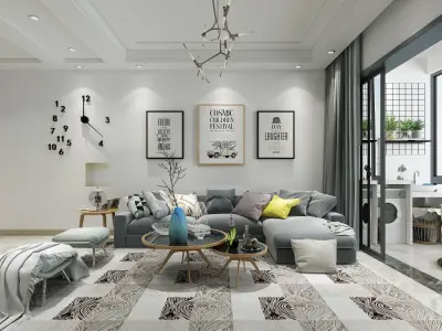 living room  Interior 3D model