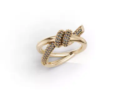 Jewellery Ring Gold  3D print model
