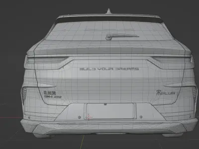 BYD Song Plus DM 2021  low poly 3D model