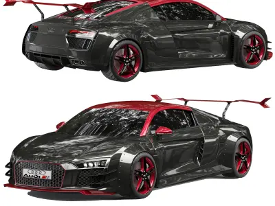 Audi R8 Racecar 3D model