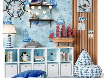 childroom decor q1 3D model