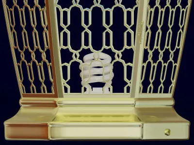 Arabic patterned lantern 3D model