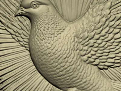 Pigeon Pendant A29 3D print model