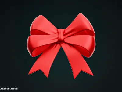 Ribbon Bow 3D model