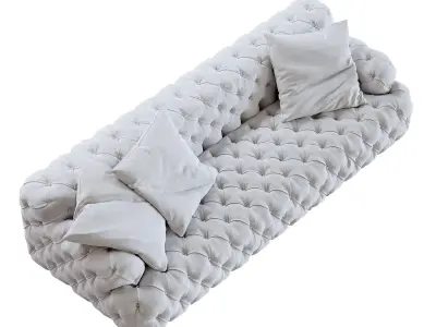 Meridiani Norton Capitonne sofa  3D model