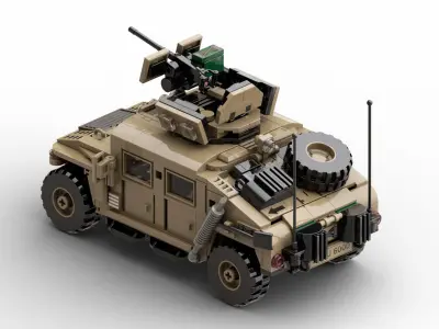 MocBricks3D - Lego Humvee 3D print model