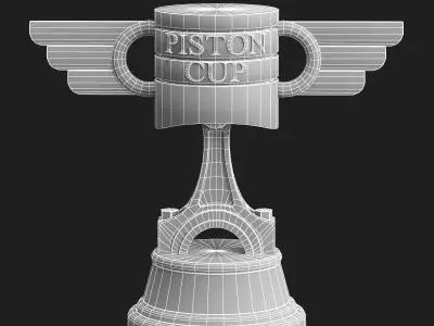 Piston Cup Free low-poly 3D model