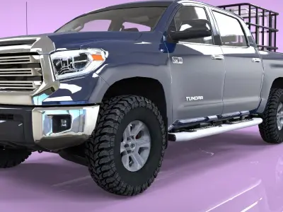 TOYOTA TUNDRA CISTERNA 2015  Low-poly 3D model