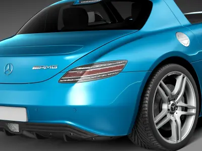 Mercedes-Benz SLS AMG Coupe Electric Drive 2014 3D model