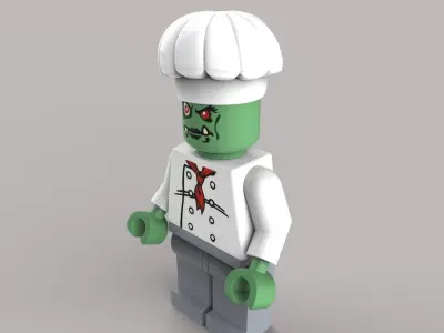 Zombie Chef 3D model