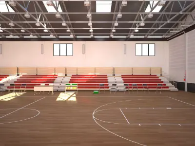 School Gymnasium 3D model
