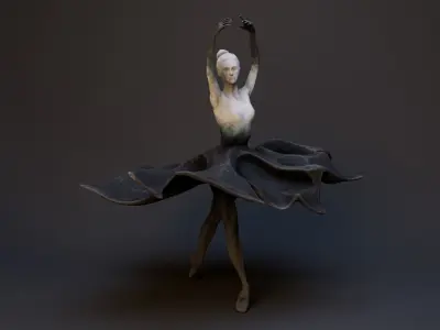 Ballerina scuplture 3D model